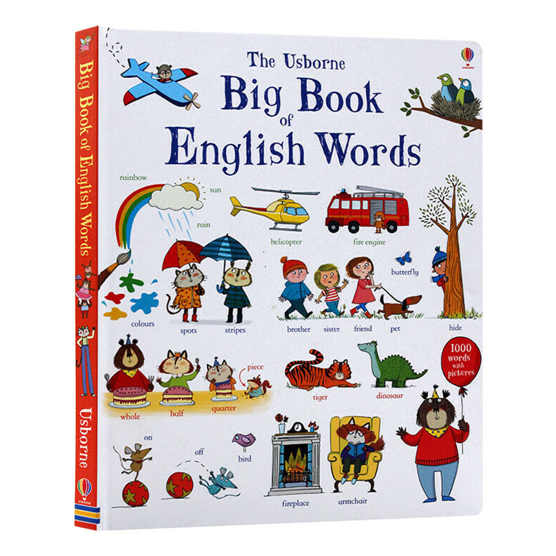 Kids Education Words - Книга для чтения с большим руководством
