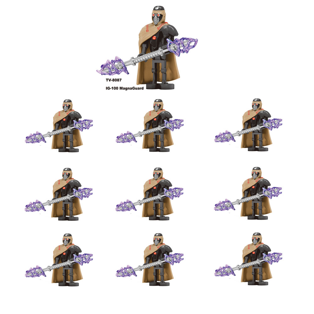 Lego Set Creator - Набор из 10 мини-фигурок-конструкторов: Клон-солдаты, боевые