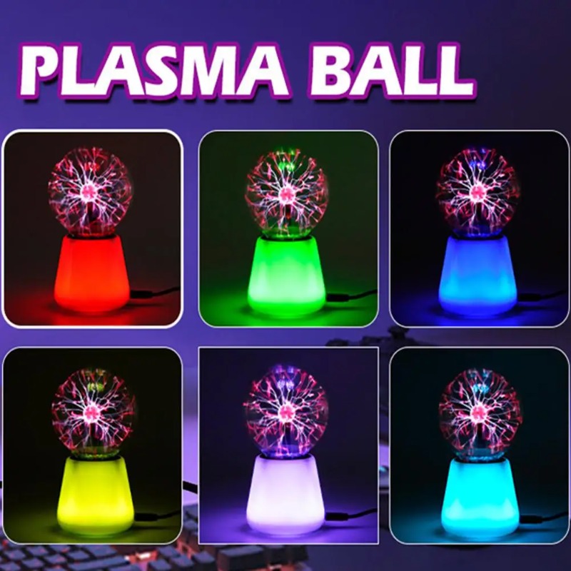 Globe Interactive Light - Интерактивная лампа-плазменный шар с сенсорным управлением,