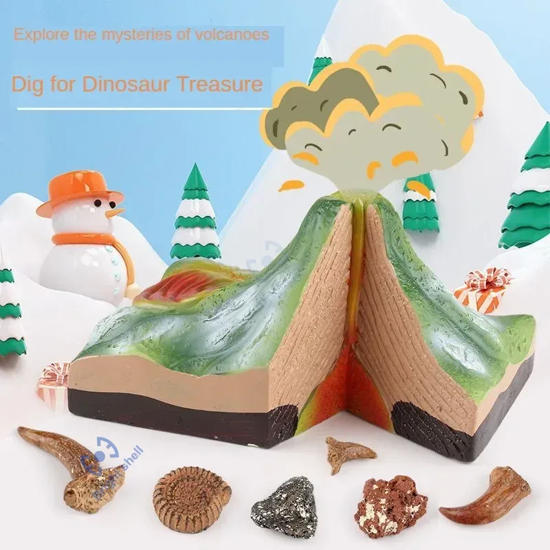Science Kit Volcano - Пирамида, детская игрушка, динозавр, вулкан, сделай