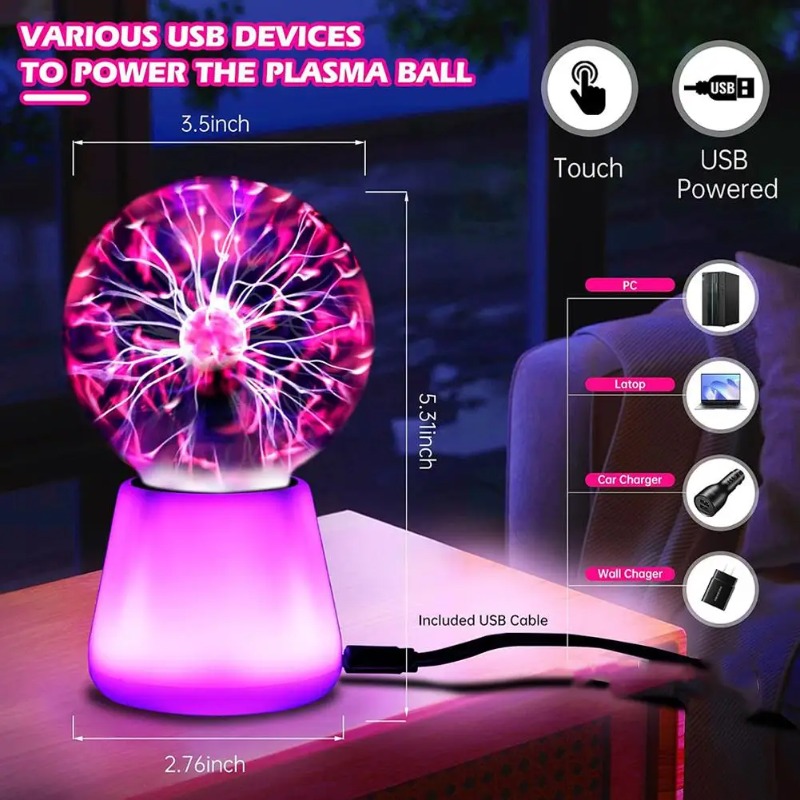 Интерактивная плазменная лампа – обзор и цена Globe Interactive Light